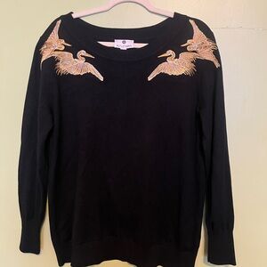 Altuzarra for Target Black Sweater with Gold Accent